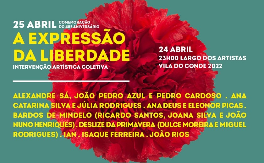 Intervenção Artística Coletiva “A Expressão da Liberdade” em Vila do Conde