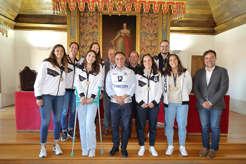 Campeãs Nacionais de Voleibol de Praia recebidas na Câmara de Vila do Conde