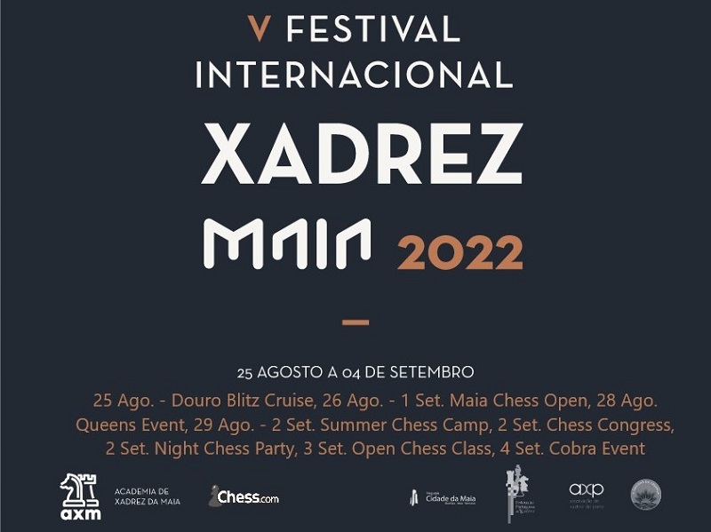 Festival Internacional de Xadrez traz grandes nomes à Cidade da Maia