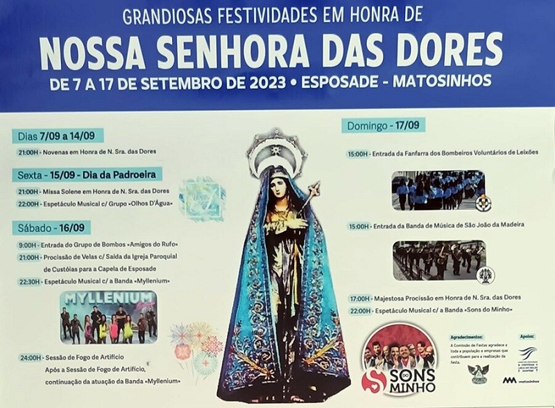 Matosinhos: Festas de Esposade em Honra de Nossa Senhora das Dores