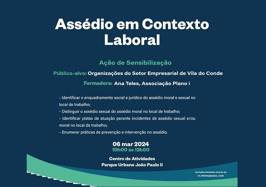 Vila do Conde volta a sensibilizar sobre o assédio em contexto laboral