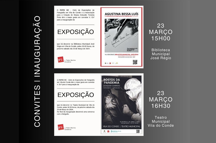 Novas exposições do FotoVC na Biblioteca e Teatro de Vila do Conde