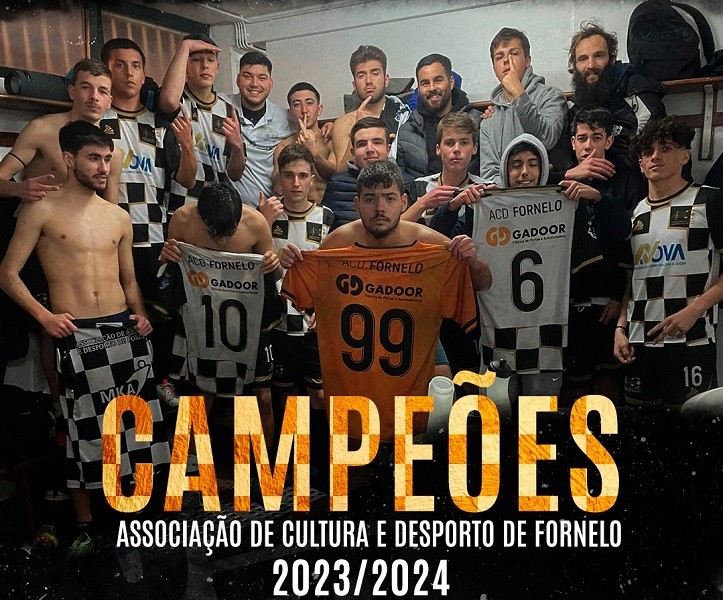 Juniores do Fornelo já festejaram a conquista do Campeonato de Vila do Conde