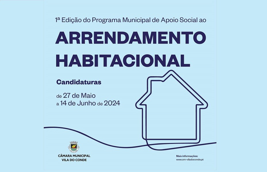 Abrem dia 27 candidaturas ao apoio ao arrendamento em Vila do Conde