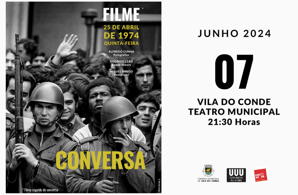 Teatro de Vila do Conde exibe filme de Abril a partir de fotos de Alfredo Cunha