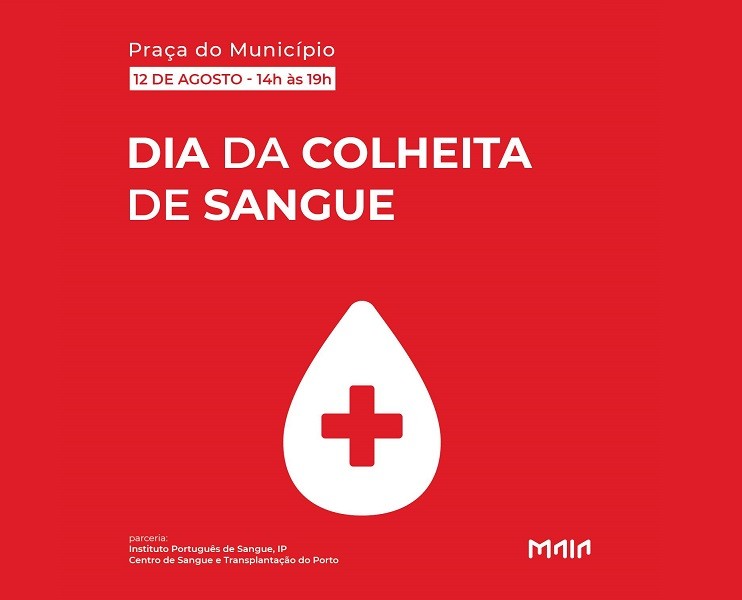 Recolha de sangue na Maia marcada para 12 de agosto