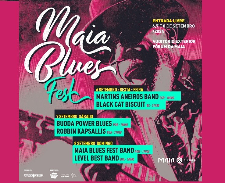 Concertos de hoje do Maia Blues Fest vão ser no interior