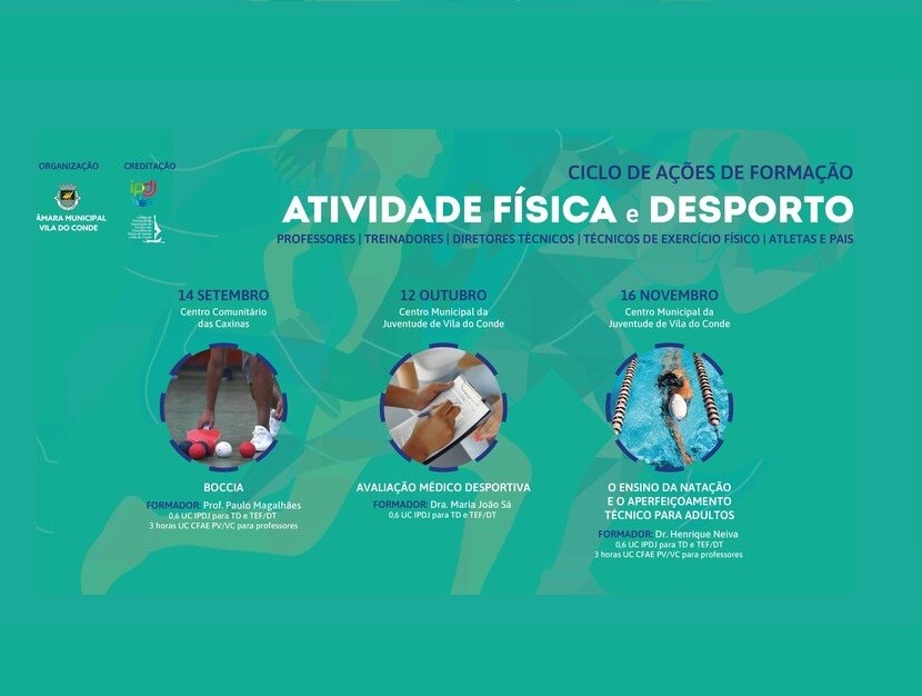 Novas ações de formação em Atividade Física e Desporto em Vila do Conde