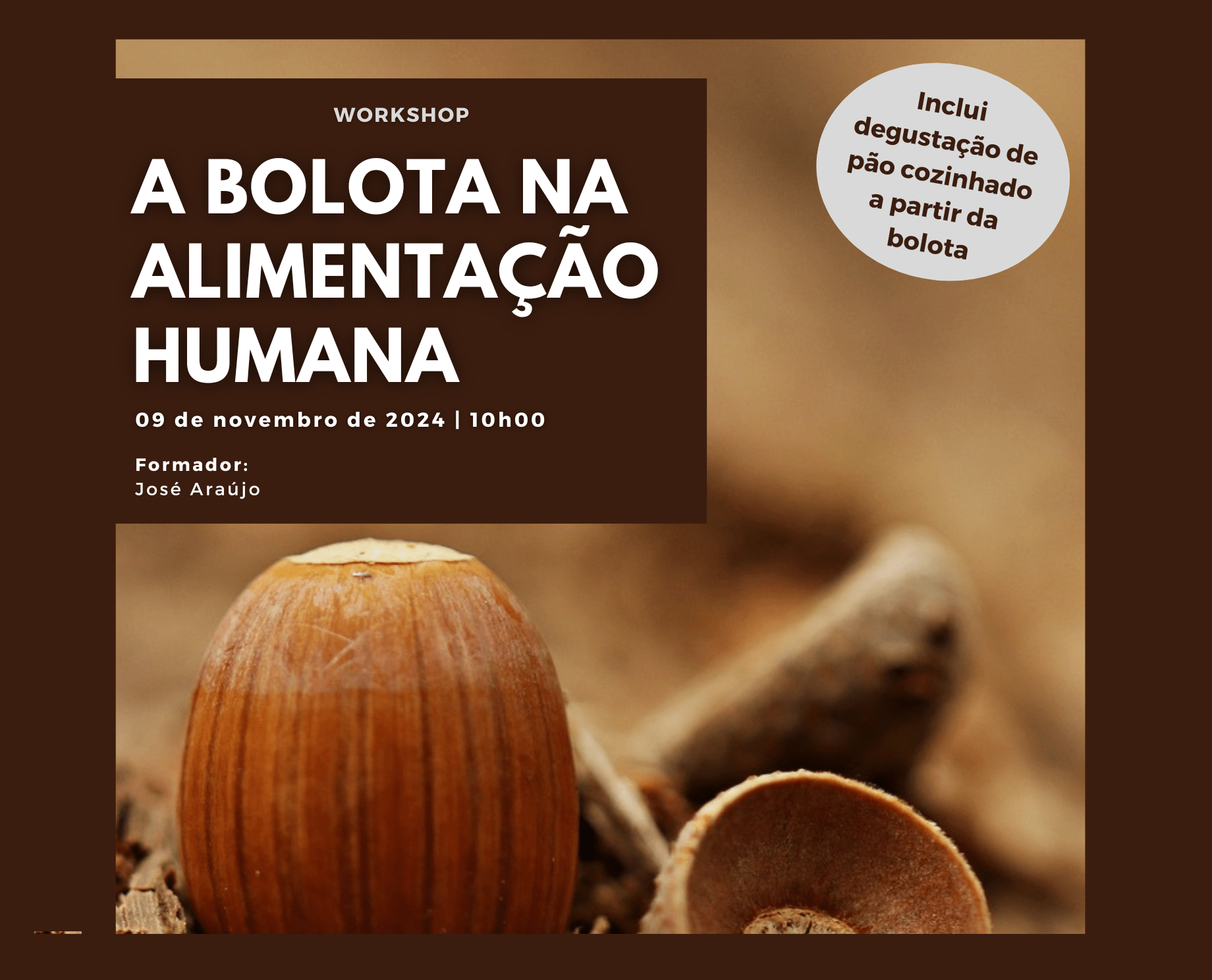 CMIA Vila do Conde promove oficina sobre a introdução da bolota na alimentação