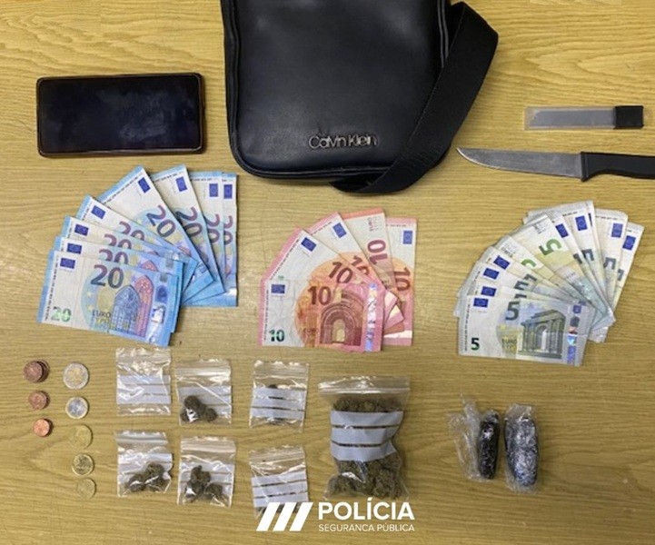 PSP de Vila do Conde deteve homem com mais de duzentas doses de droga