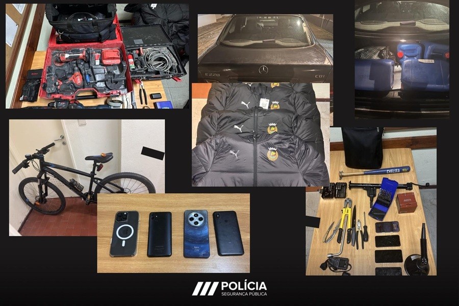 Detidos em Vila do Conde pelo furto de bicicleta estavam na posse de vários outros artigos