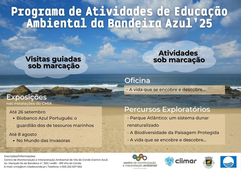 Inscrições abertas para atividades da Bandeira Azul em Vila do Conde