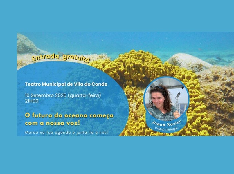 Conversa com biólogos marinhos no Teatro de Vila do Conde