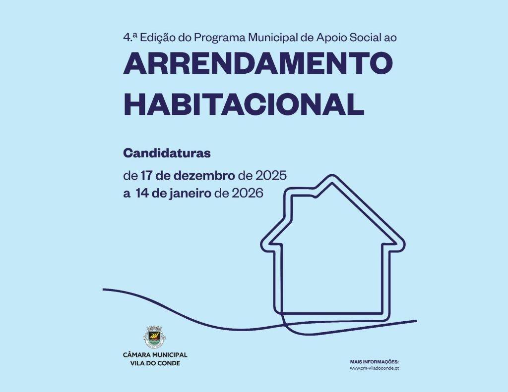 Candidaturas ao apoio ao arrendamento em Vila do Conde até 14 de janeiro